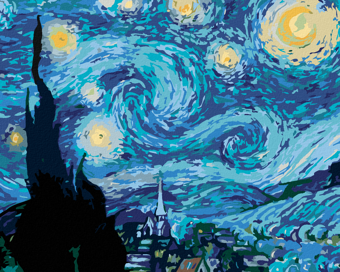 Diamond painting STERNENNACHT VAN GOGH