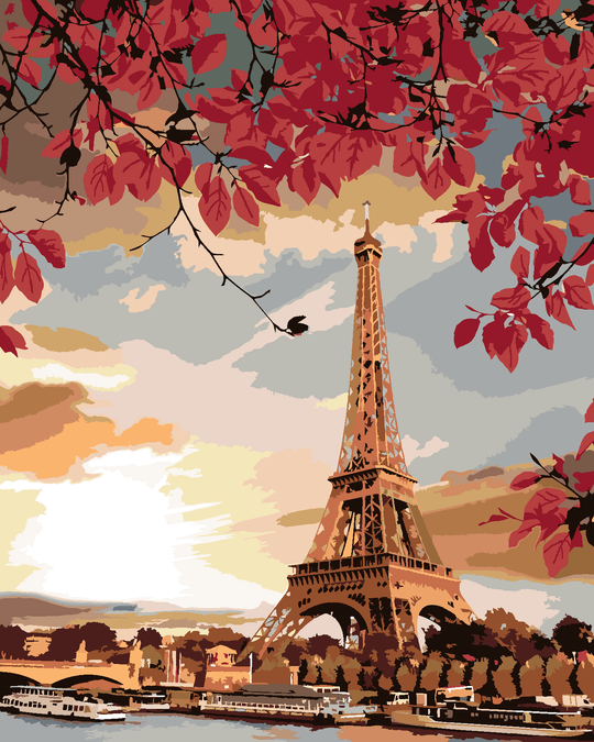 Diamond painting - PARIS UND HERBST