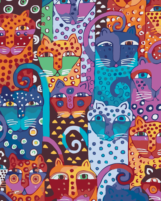 Diamond painting - WILDE KATZEN