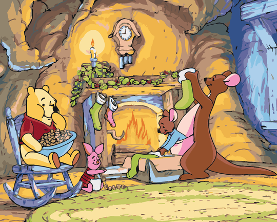 Diamond painting - WINNIE PUUH UND WEIHNACHTEN