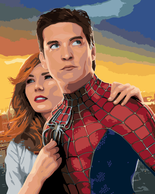 Diamond painting - SPIDERMAN UND MJ POSTER