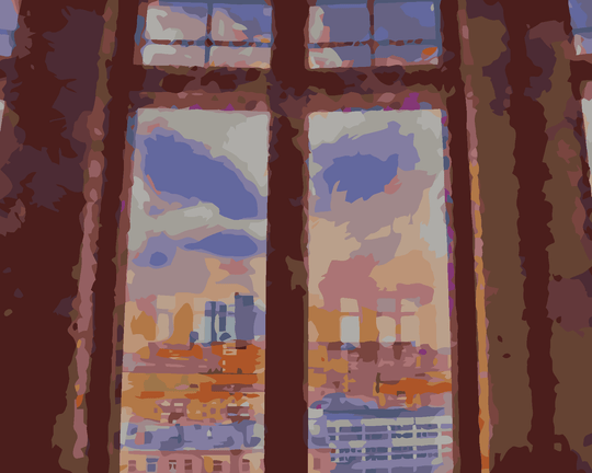 Diamond painting - NEW YORK HINTER DEN FENSTERN