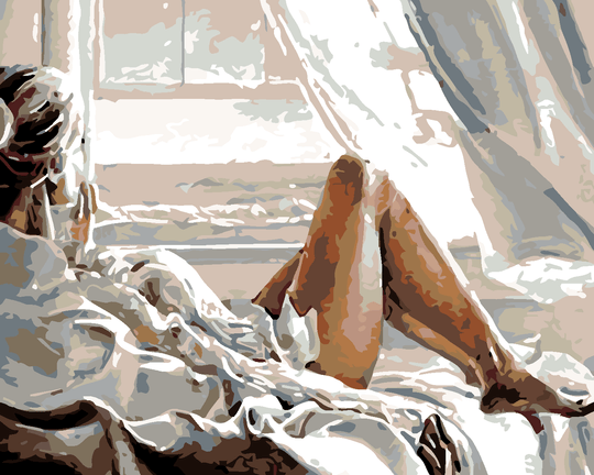 Diamond painting - BLICK AUS DEM FENSTER