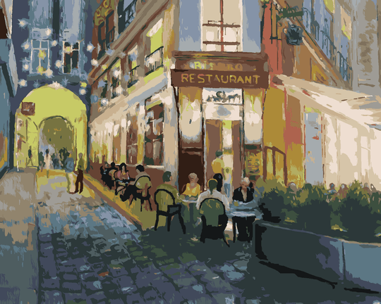 Diamond painting - RESTAURANT IN PARIS