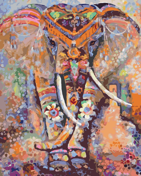 Diamond painting - MANDALA ELEFANT