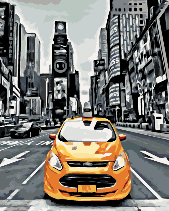Diamond painting - GELBES TAXI IN NEW YORK