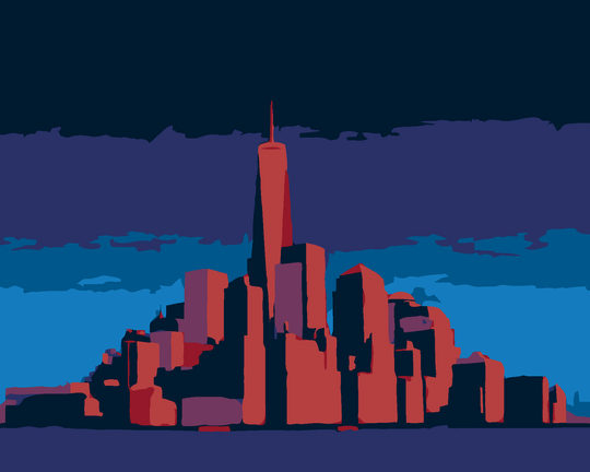 Diamond painting - LEUCHTENDES MANHATTAN IN NEW YORK