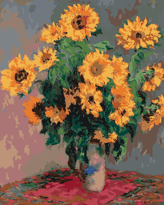 Diamond painting - SONNENBLUMEN (CLAUDE MONET)