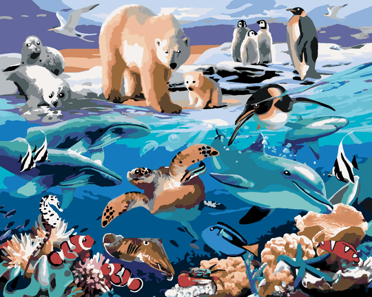 Diamond painting - TIERE IM OZEAN (HOWARD ROBINSON)