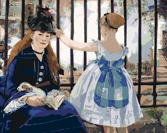 Diamond painting - DIE EISENBAHN (ÉDOUARD MANET)