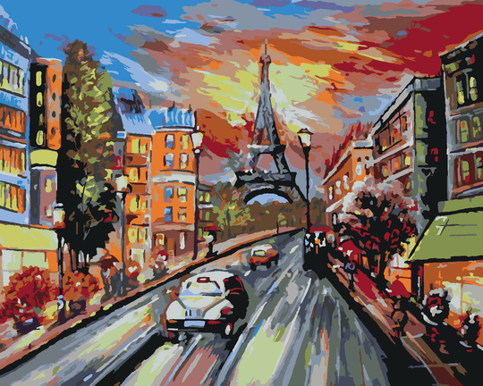 Diamond painting - PARIS IN FARBEN