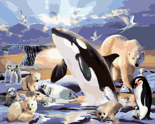 Diamond painting - TIERE IM POLARREICH (HOWARD ROBINSON)