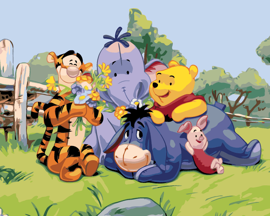 Diamond painting - WINNIE PUUH UND SEINE FREUNDE