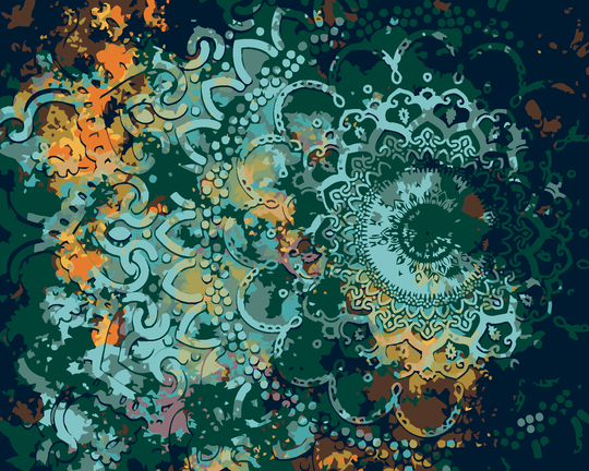 Diamond painting - ABSTRAKTES MANDALA