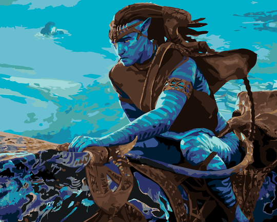 Diamond painting - JAKE AUF TIER IM NAHAUFNAHME (Avatar)