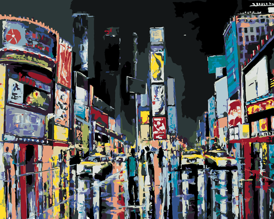 Diamond painting - NACHTANSICHT VON NEW YORK