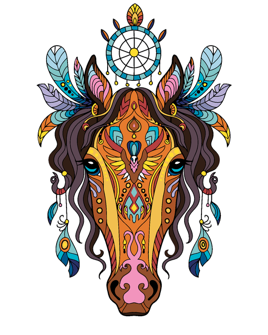 Diamond painting - MANDALA PFERD