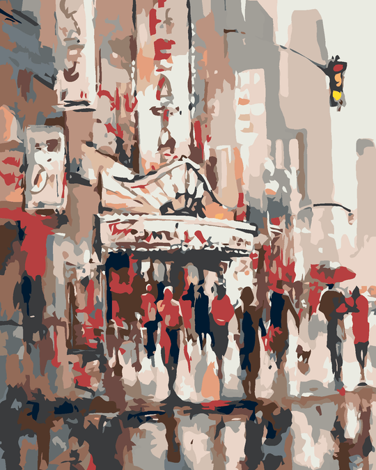Diamond painting - MENSCHEN AM THEATER