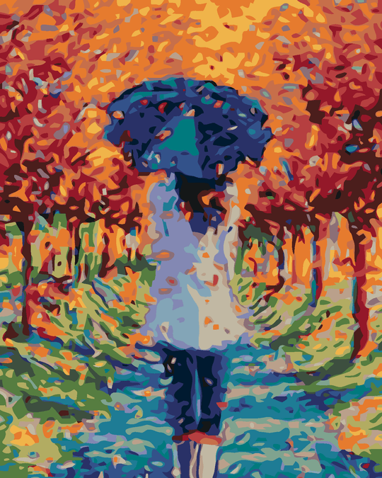 Diamond painting - HERBSTSPAZIERGANG IN DER ALLEE