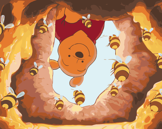 Diamond painting - WINNIE PUUH UND HONIG