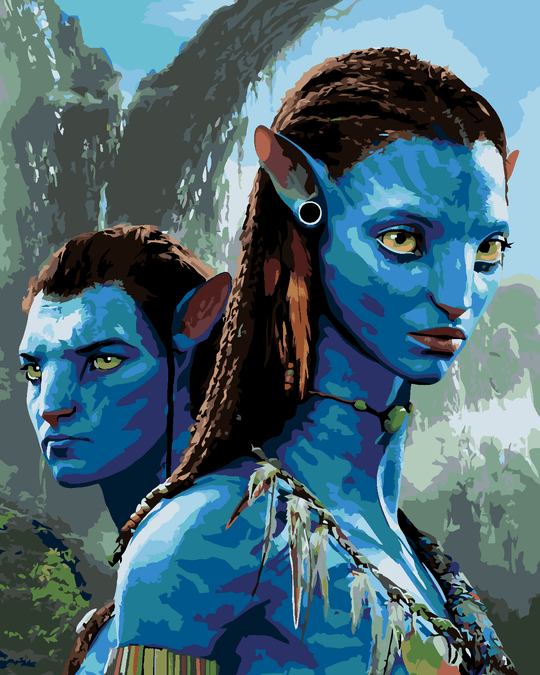 Diamond painting - JAKE UND NEYTIRI ZUSAMMENSTELLUNG (Avatar)