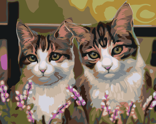 Diamond painting - KATZEN IM GRAS