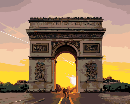 Diamond painting - TRIUMPHBOGEN IN PARIS