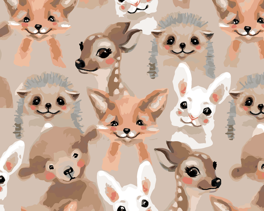Diamond painting - TIERE AUS DEM WALD