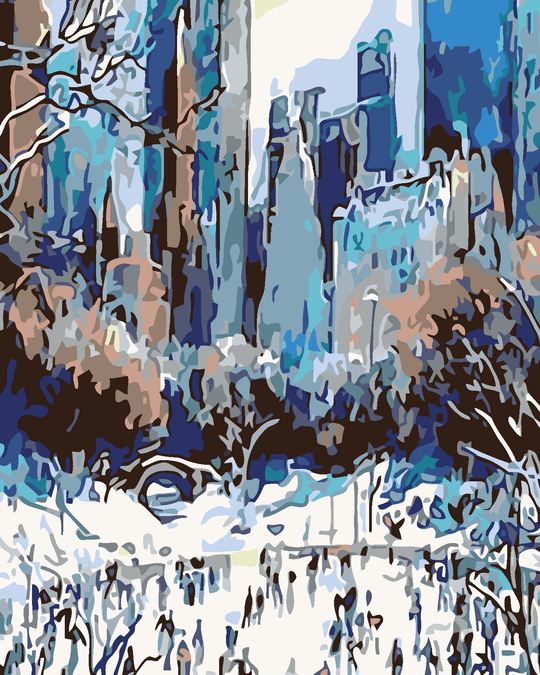 Diamond painting - SCHLITTEN FAHREN IN NEW YORK