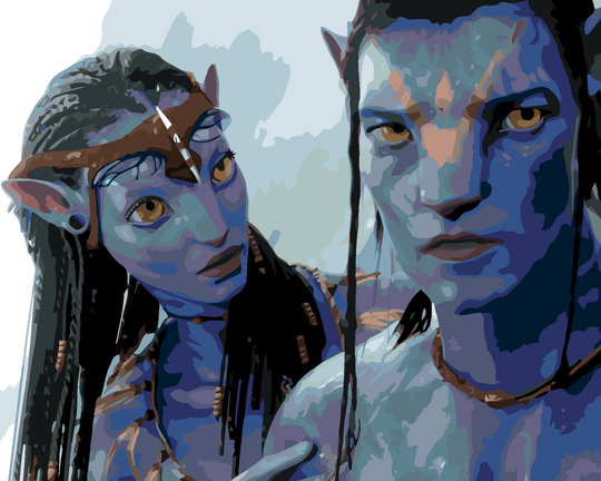 Diamond painting - NEYTIRI UND JAKE (Avatar)
