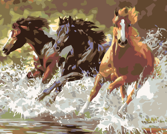 Diamond painting - PFERDE