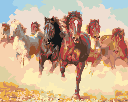 Diamond painting - PFERDEHERDE