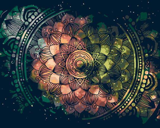 Diamond painting - WELTRAUM-MANDALA